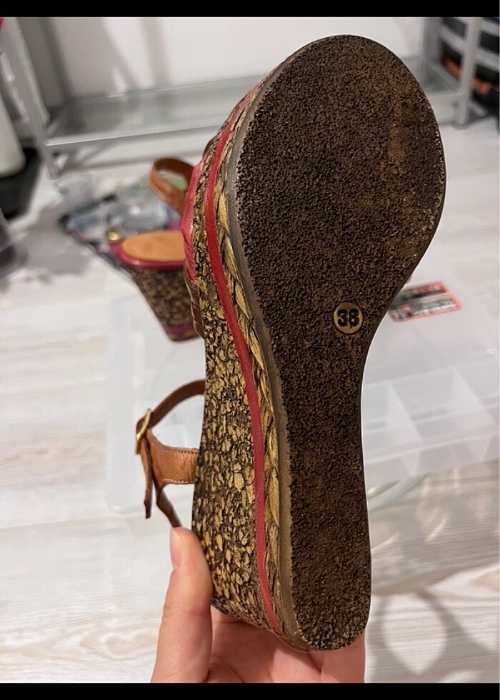 Hakiki deri Bodrum sandaleti - Görsel 3