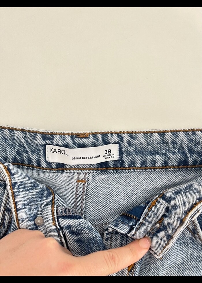 Karol jean şort - Görsel 3