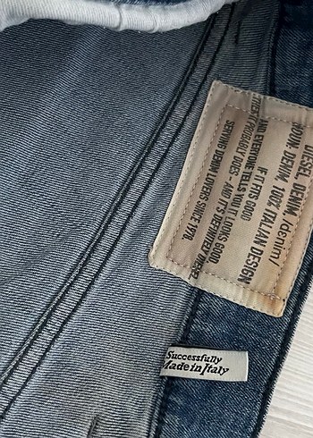 Diesel Mavi Baskılı Dar Kesim Kot Pantolon - Görsel 3