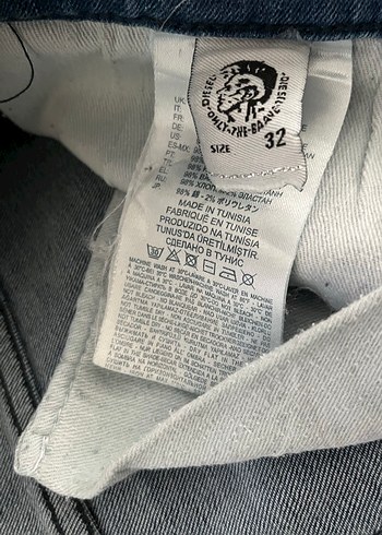 Diesel Mavi Baskılı Dar Kesim Kot Pantolon - Görsel 4