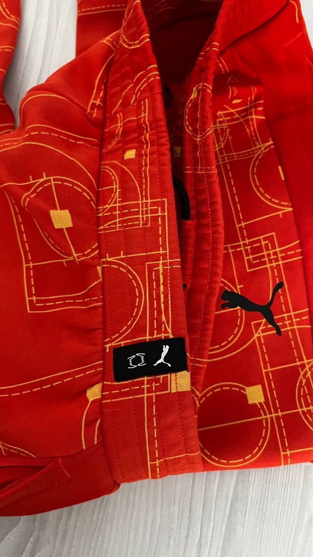 Erkek Kırmızı Baskılı Eşofman Altı - Görsel 4