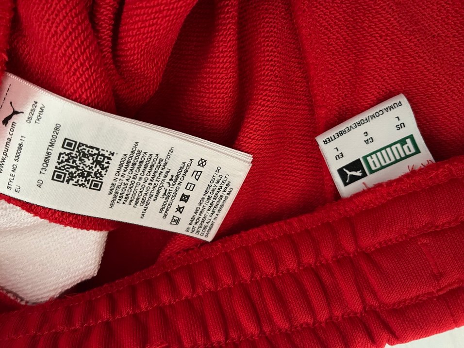 Kızlar için kırmızı Puma eşofman altı - Görsel 3