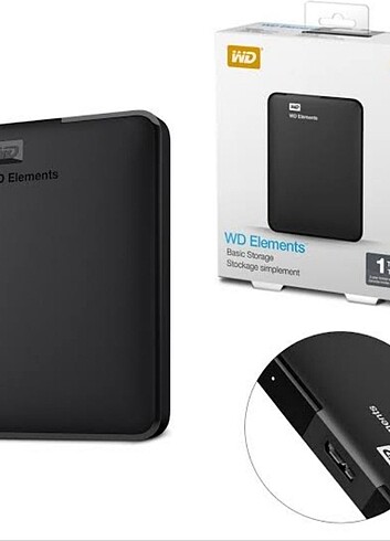 WD TAŞINABİLİR HARDDİSK 1 TB 