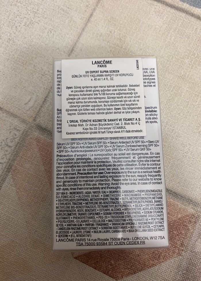 Lancome güneş kremi - Görsel 3