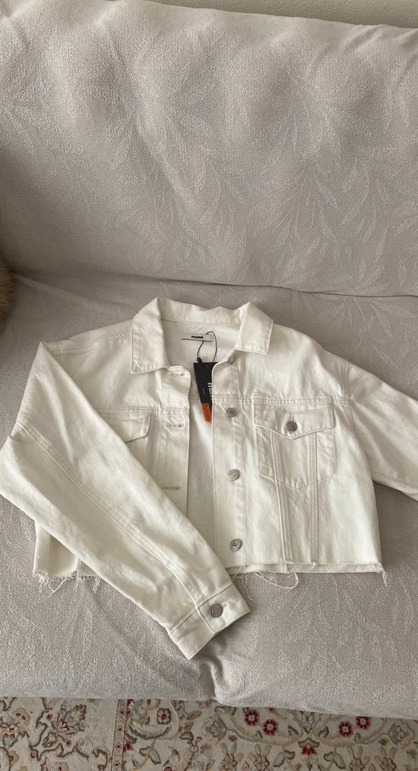 Beyaz Mini Denim Ceket MAVİ MARKA - Görsel 2