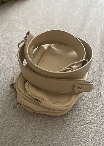 Bej stradivarius çanta - Görsel 2