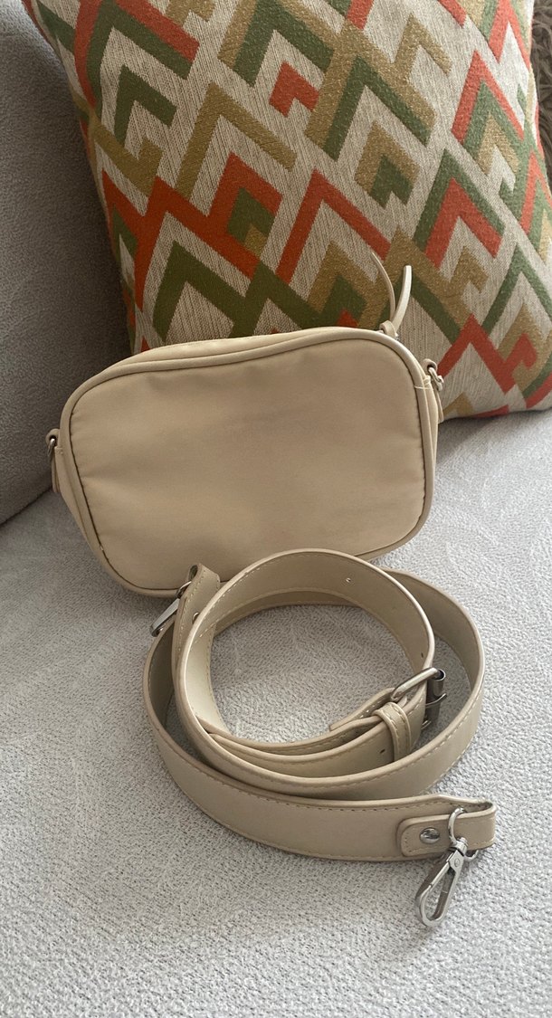 Bej stradivarius çanta - Görsel 4