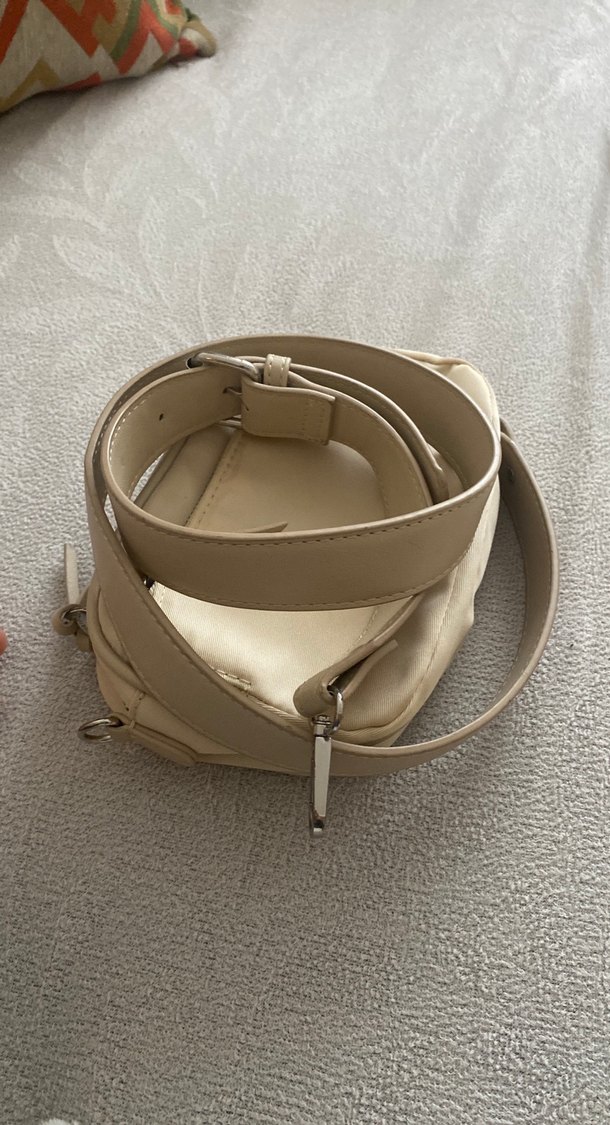 Bej stradivarius çanta - Görsel 3