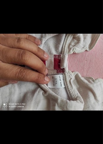 Kız Bebek Kırmızı Fırfırlı Nakışlı Takım 3-4 yaş - Görsel 3