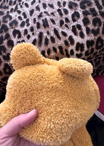 Kız Çocuk Sarı Leopar Desenli Bornoz - Görsel 2