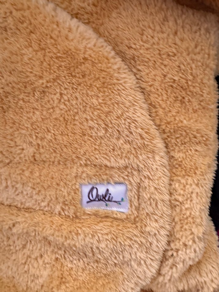 Kız Çocuk Sarı Leopar Desenli Bornoz - Görsel 3