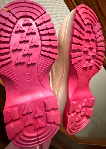 Barbie Baskılı Fermuarlı Pembe Kız Botu - Görsel 2