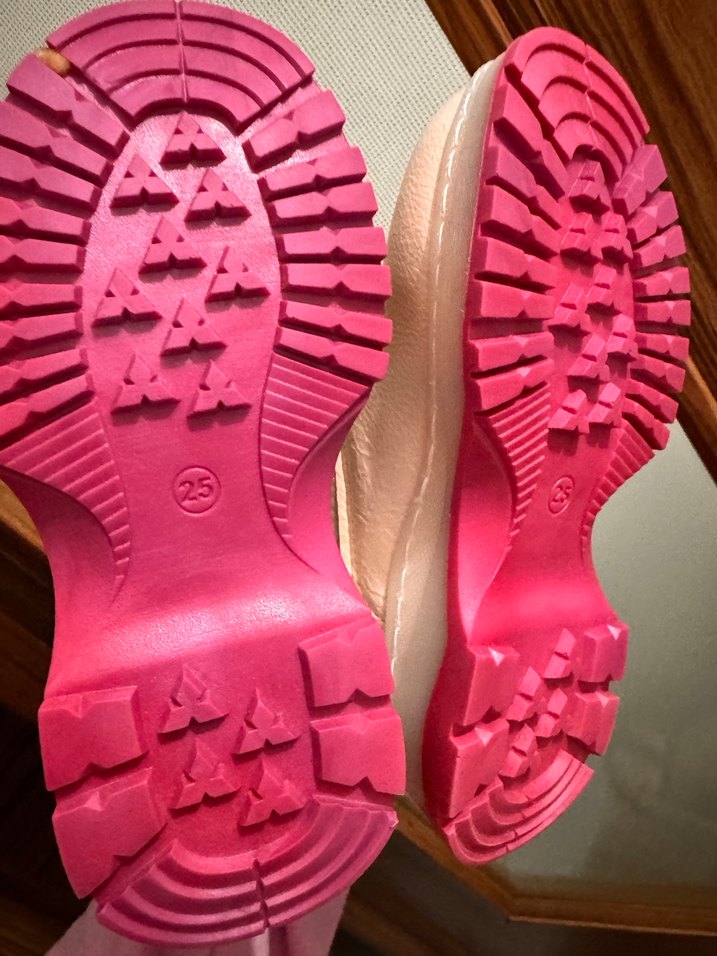 Barbie Baskılı Fermuarlı Pembe Kız Botu - Görsel 2