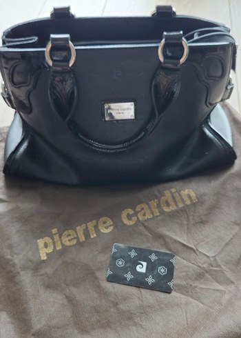 Pierre Cardin Klasik Siyah Deri Pierre Cardin Büyük Kadın Çanta