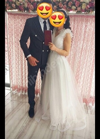 Diğer Sade şık gelinlik, tercihe göre evden çıkış elbisesi yada nikah 