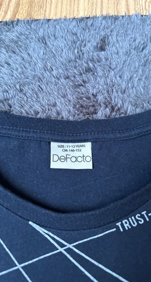 Erkek Çocuk Mavi Baskılı Kolsuz Triko Yelek - Görsel 3