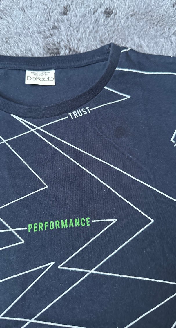 Erkek Çocuk Mavi Baskılı Kolsuz Triko Yelek - Görsel 2