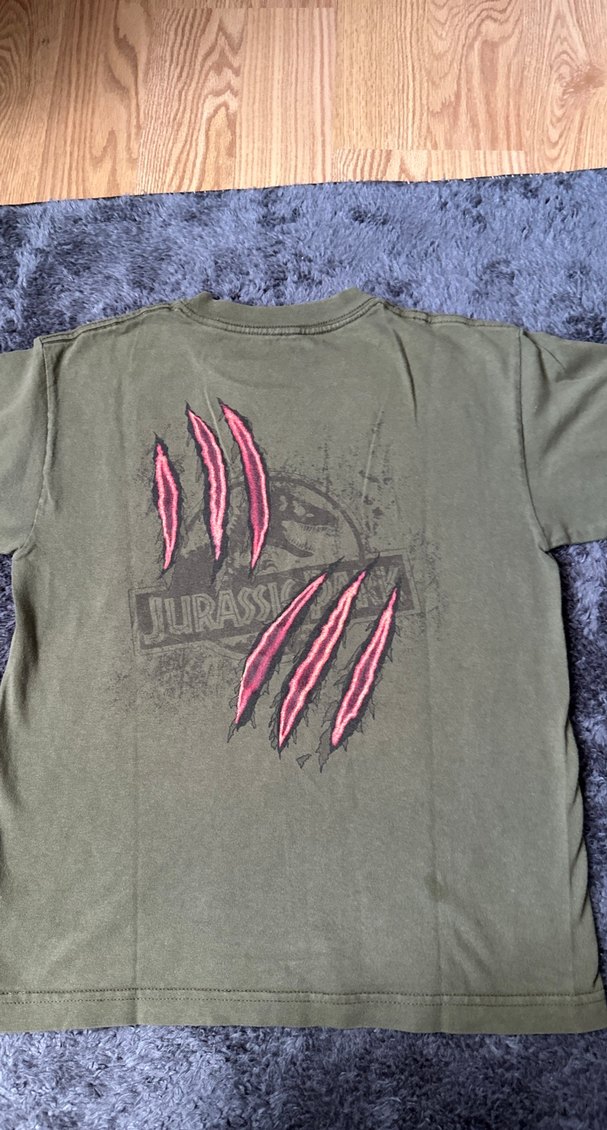 Erkek Çocuk Gri Jurassic Park Baskılı Tişört - Görsel 2