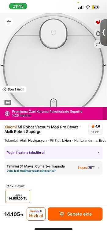 Robot süpürge