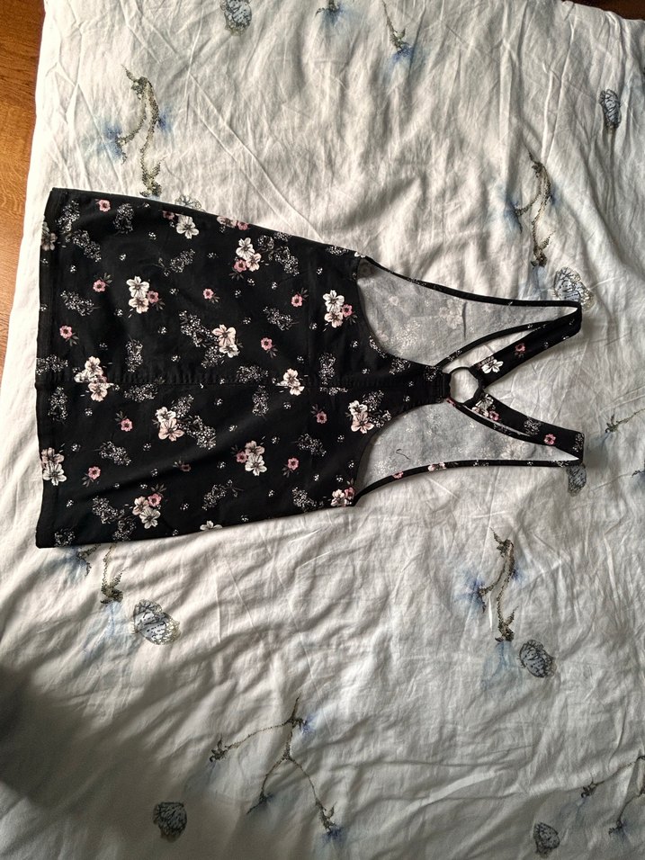 H&M Siyah Bahçivan Detaylı Askılı Tulum - Görsel 3