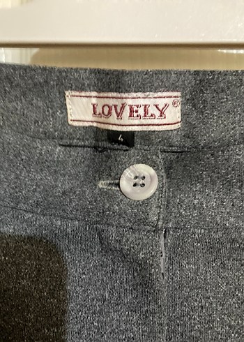 Gri Kadın Örme Pantolon - Görsel 3