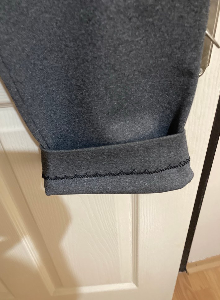 Gri Kadın Örme Pantolon - Görsel 5