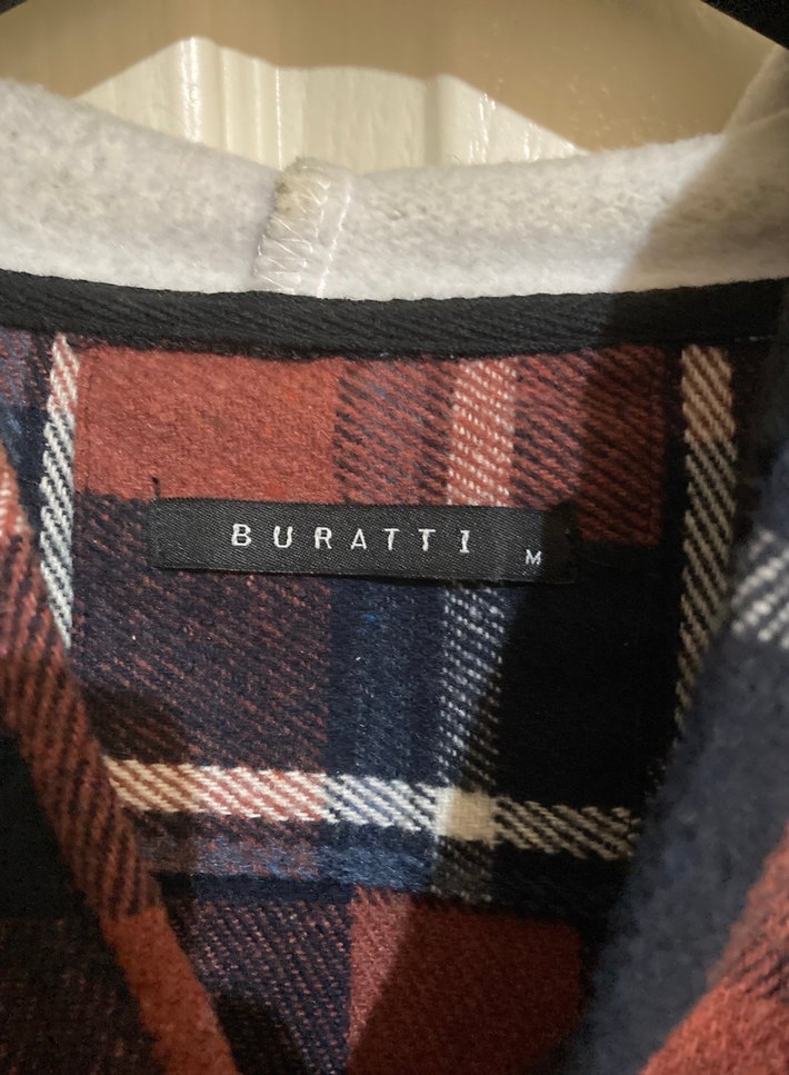 Kahverengi Ekoseli Kapüşonlu Erkek Gömlek - Görsel 3