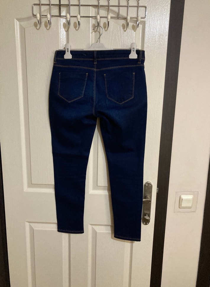 Kadın Lacivert Düzenli Kesim Kot Pantolon - Görsel 2