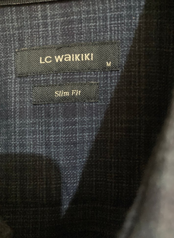 Lacivert Erkek Kışlık Gömlek, Uzun Kollu, Düğmeli - Görsel 3