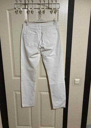 Erkek Kırık Beyaz Kot Pantolon - Görsel 2