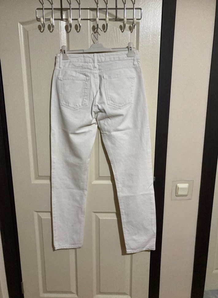 Erkek Kırık Beyaz Kot Pantolon - Görsel 2