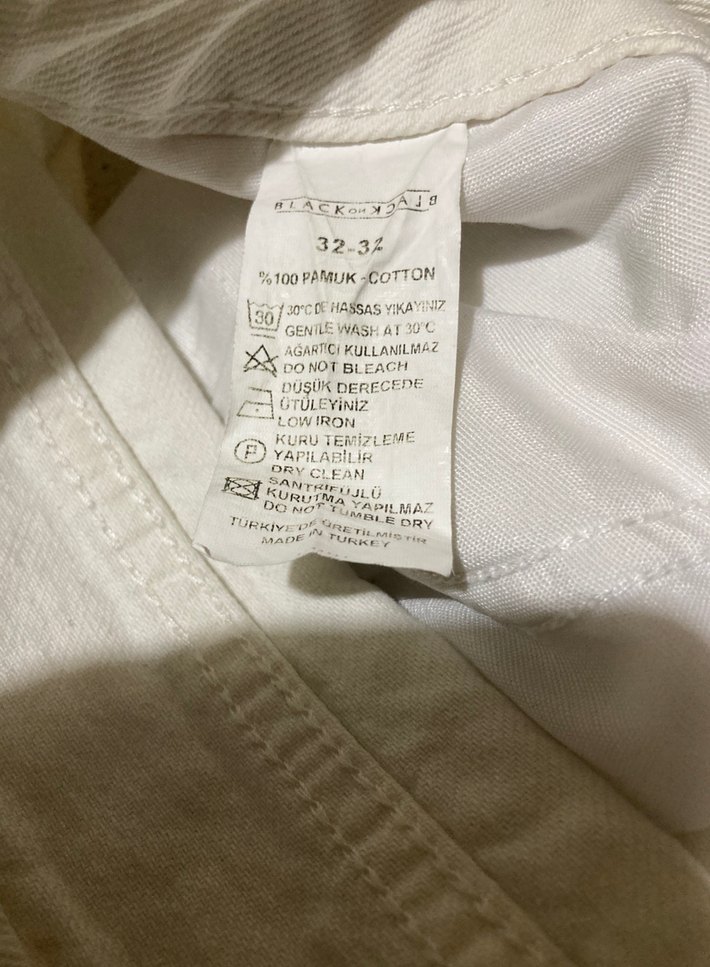 Erkek Kırık Beyaz Kot Pantolon - Görsel 4