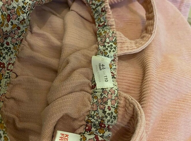 4 Yaş Beden camel Renk Zara orijinal çocuk elbisesi