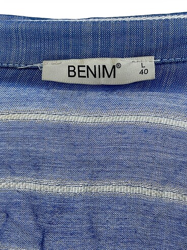 40 Beden mavi Renk Vintage Love Gömlek %70 İndirimli.