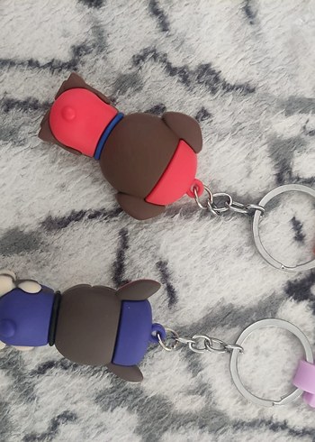 Renkli Rock Punk Elastik Anahtarlık - Görsel 4