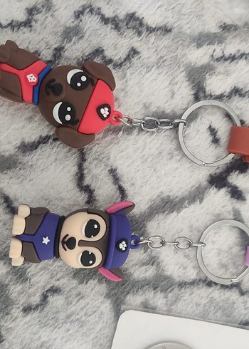 Renkli Rock Punk Elastik Anahtarlık - Görsel 3