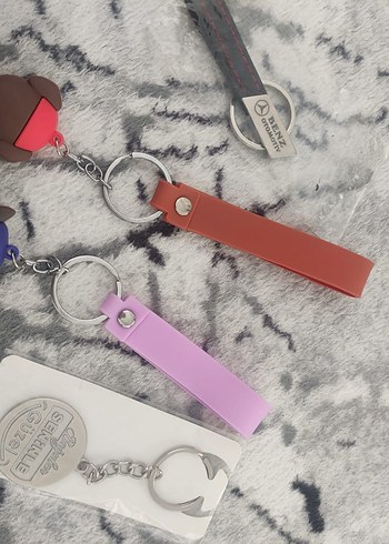 Renkli Rock Punk Elastik Anahtarlık - Görsel 2