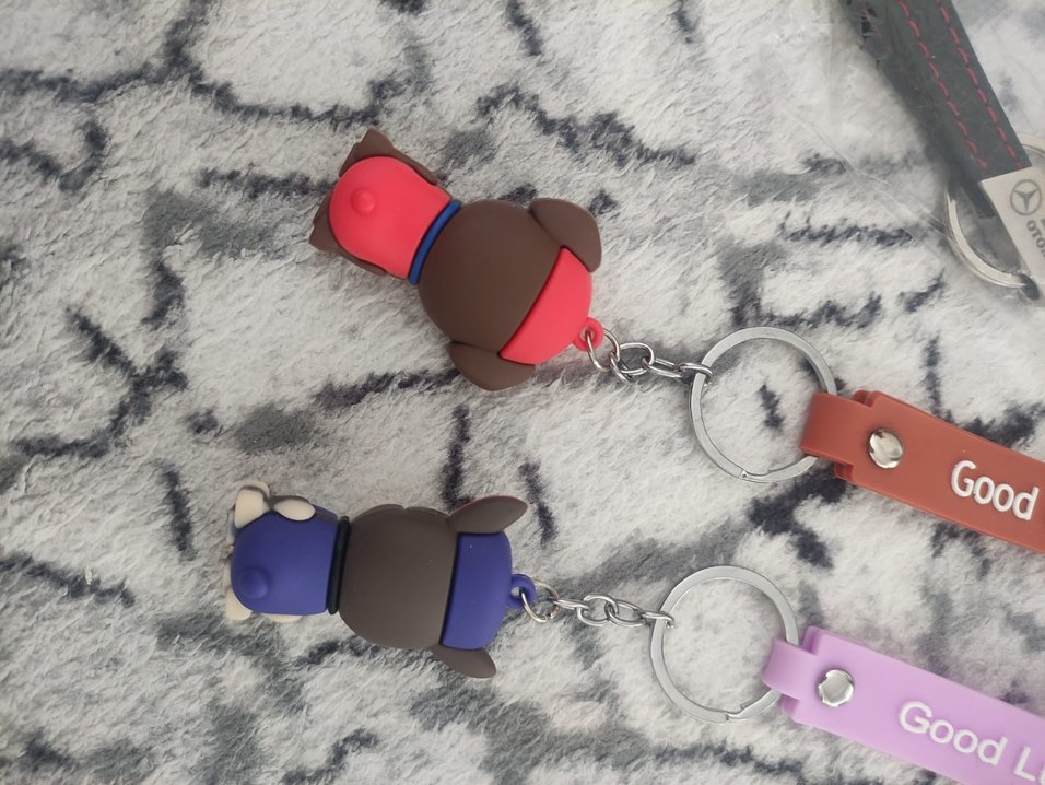 Renkli Rock Punk Elastik Anahtarlık - Görsel 4