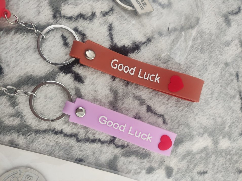 Renkli Rock Punk Elastik Anahtarlık - Görsel 5