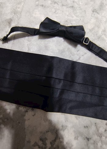 Efor Marka Ayarlanabilir Damat Kuşak ve Papyon - Görsel 3