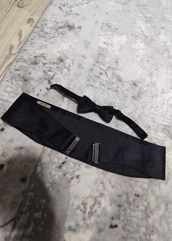 Efor Marka Ayarlanabilir Damat Kuşak ve Papyon - Görsel 8