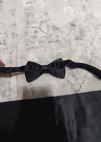 Efor Marka Ayarlanabilir Damat Kuşak ve Papyon - Görsel 5