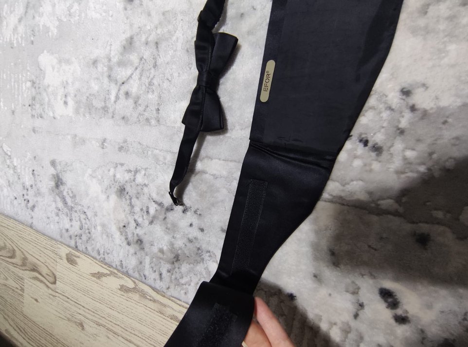 Efor Marka Ayarlanabilir Damat Kuşak ve Papyon - Görsel 4