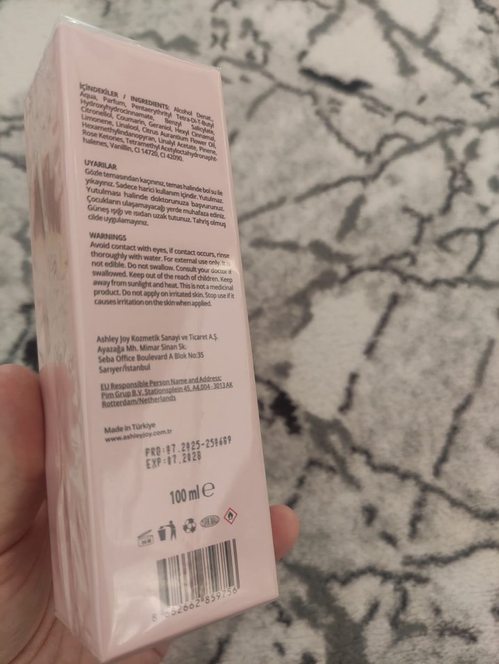 Ashley Joy Saffron Kadın Kolonyası 100 ml - Görsel 3