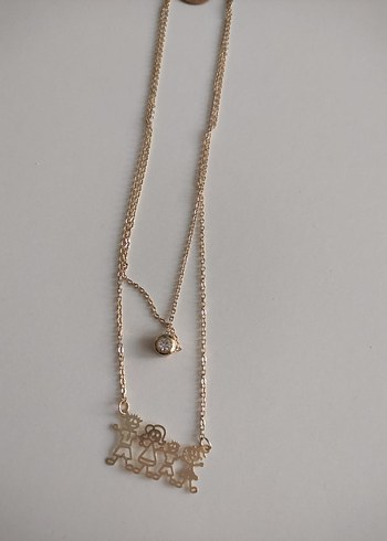 Aile Temalı Kadın Kolye - Görsel 2