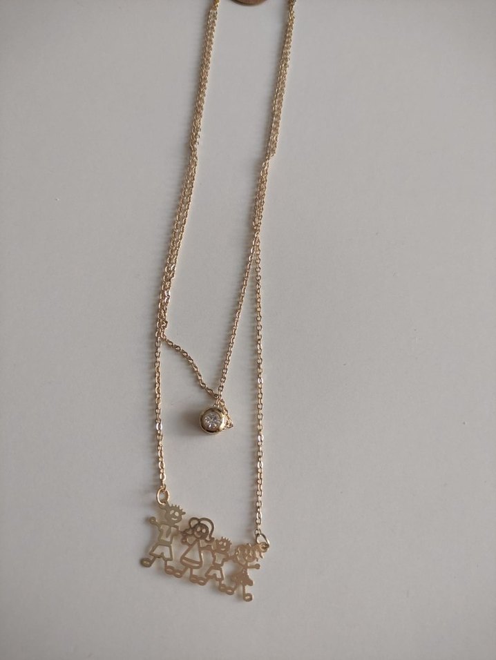 Aile Temalı Kadın Kolye - Görsel 2