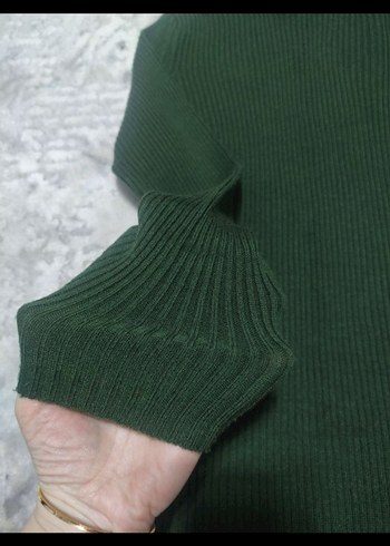 Kadın Boğazlı Triko Kazak - Görsel 8