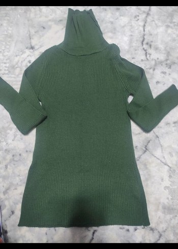 Kadın Boğazlı Triko Kazak - Görsel 6