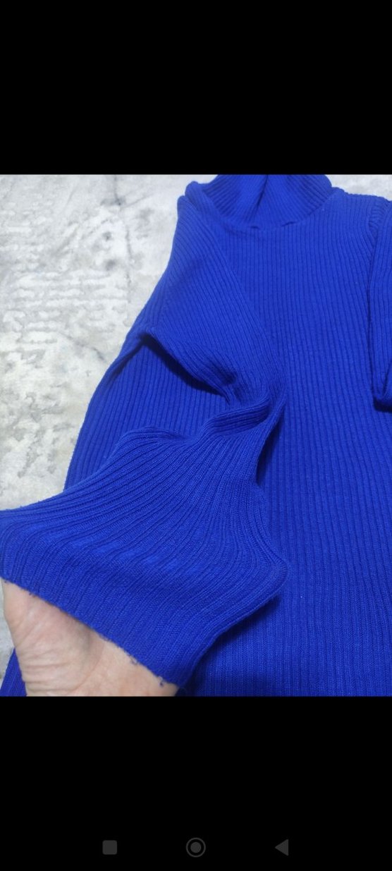 Kadın Boğazlı Triko Kazak - Görsel 5