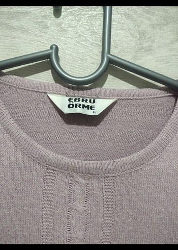 Kadın Pastel Lila Örgü Kazak - Görsel 3